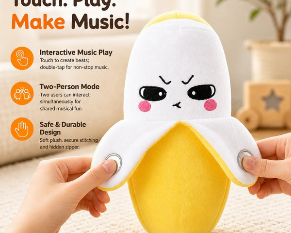 MeloJoy™ Interaktives Musik-Plüschtier | Berührungsgesteuerter Spielspaß für Kinder