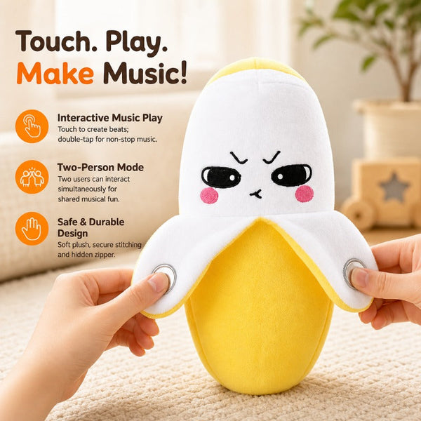 MeloJoy™ Interaktives Musik-Plüschtier | Berührungsgesteuerter Spielspaß für Kinder