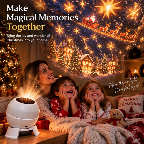 FestiGlow™ Weihnachts-Projektions-Nachtlicht | Sofortige Weihnachtsstimmung für jeden Raum