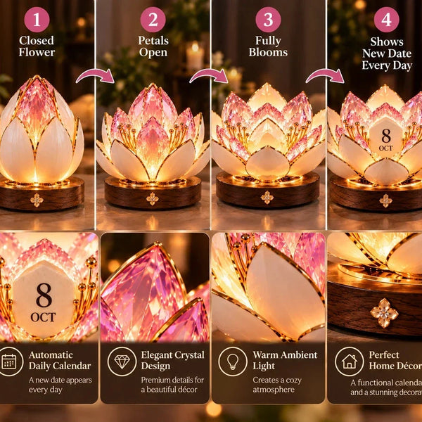Petalune™ Blühender Dauerkalender | Automatische Blüte & warmes Ambientelicht