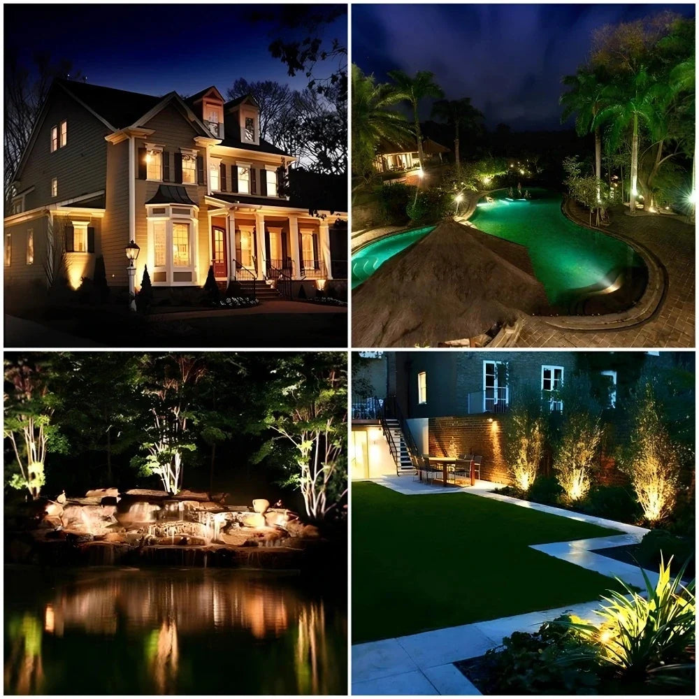 LumiViva™ Solar-Gartenstrahler | Farbige Beleuchtung & stimmungsvolle Gartenatmosphäre