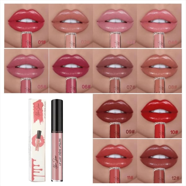 SamtFarbton™ 12 Farben Creme Textur Lippenstift