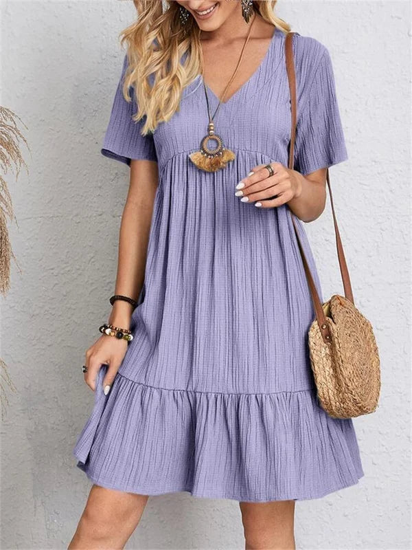 Lumie™ | Elegantes Retro Kleid mit V-Ausschnitt
