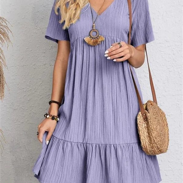 Lumie™ | Elegantes Retro Kleid mit V-Ausschnitt