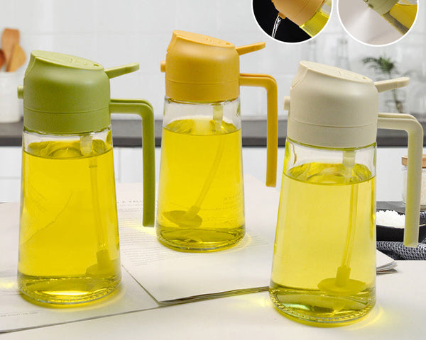 50% RABATT | EasyOil - 2 in 1 Ölsprüher und -spender aus Glas [Letzter Tag Rabatt]