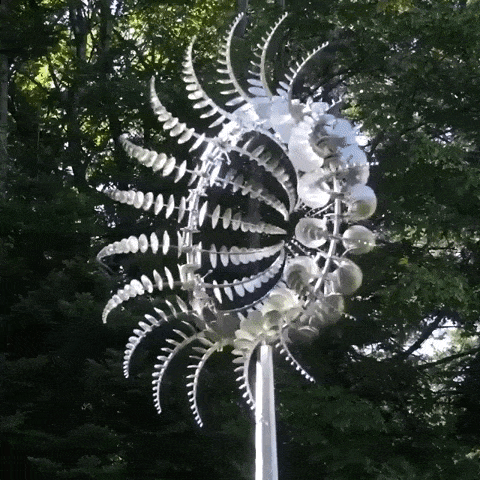 WindBloom™ Dekorative Metall-Gartenwindmühle | Eleganter Windspinner