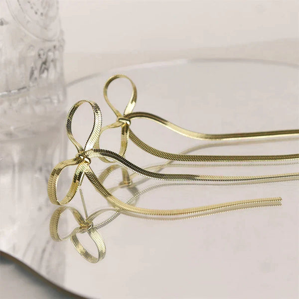 Gisselle™ Elegante Kette Schleife Ohrring