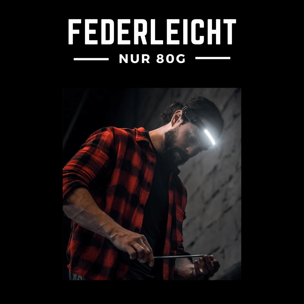 HaloLite™️Pro - Die leichteste Stirnlampe der Welt!