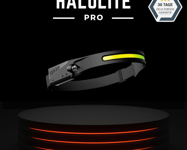 HaloLite™️Pro - Die leichteste Stirnlampe der Welt!