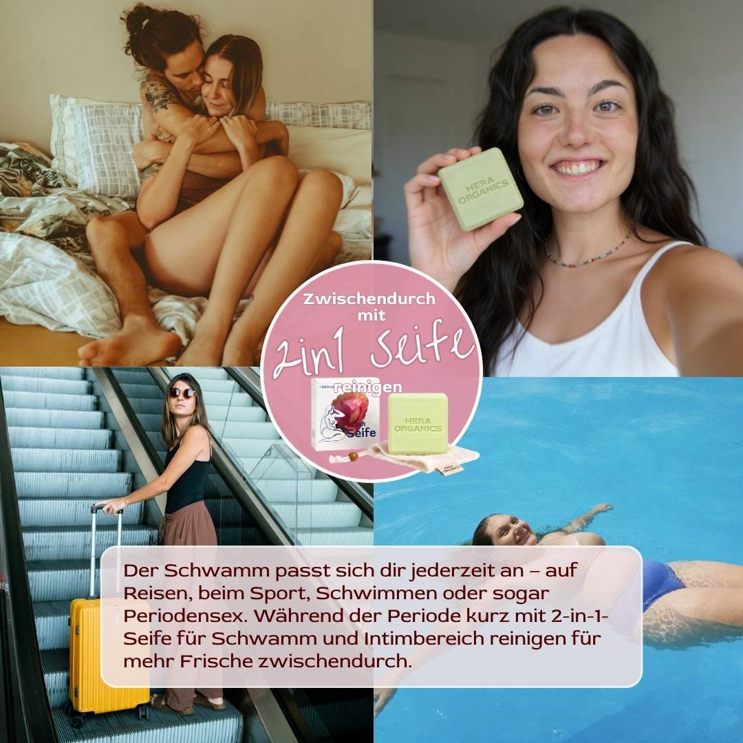 50% Rabatt | Menstruationsschwamm Starterset™ | Natürliche Periode ohne Chemie, ohne Austrocknen & ohne Müll!