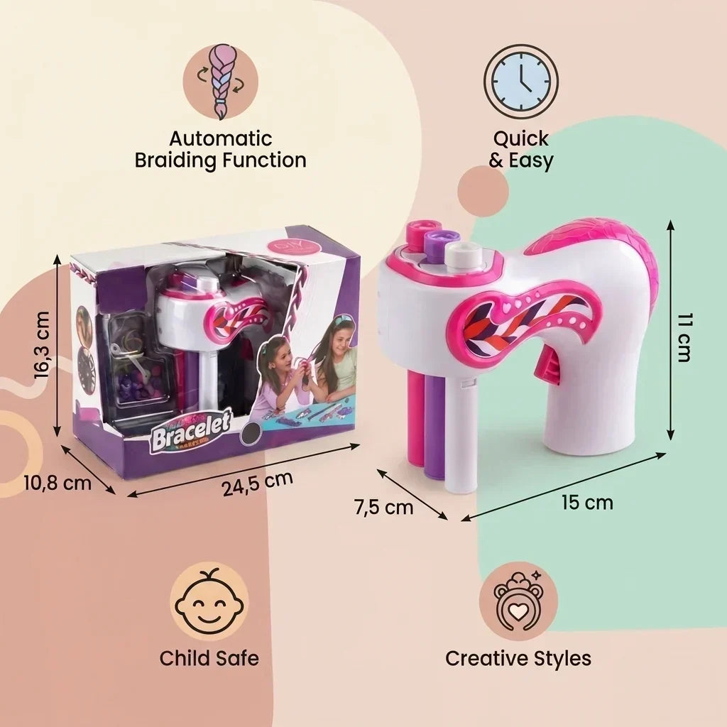Twistella™ Automatischer Haarflechter für Kinder – Kreative Flechtfrisuren in Sekunden