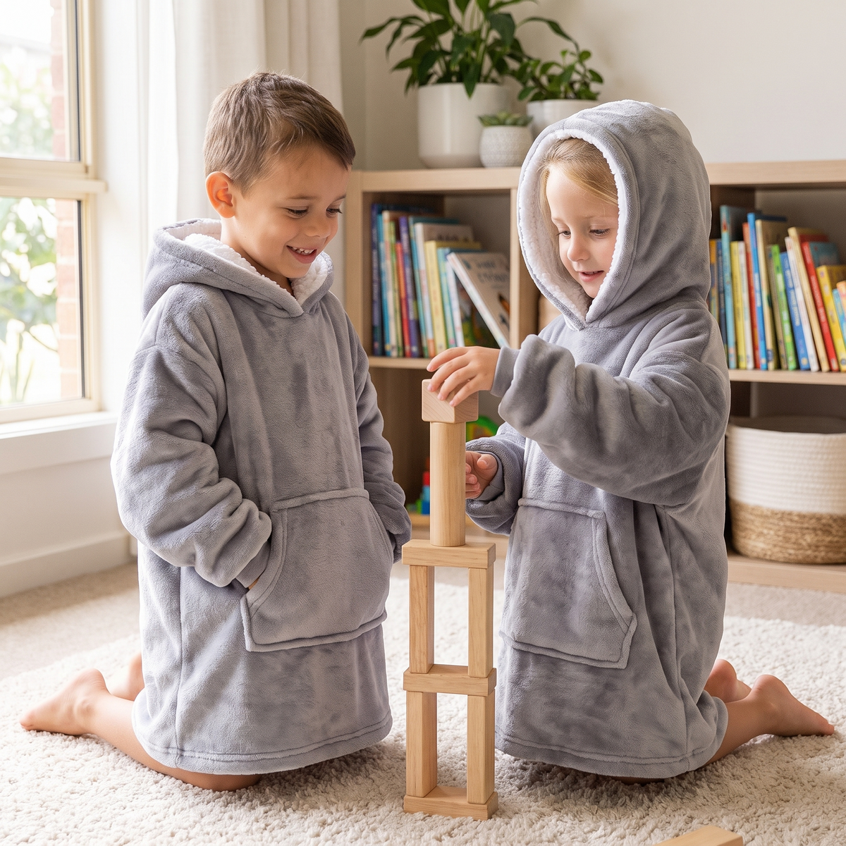 CozyHug™ Oversize-Kuschelh Hoodie für Kinder | Wärme wie eine Decke