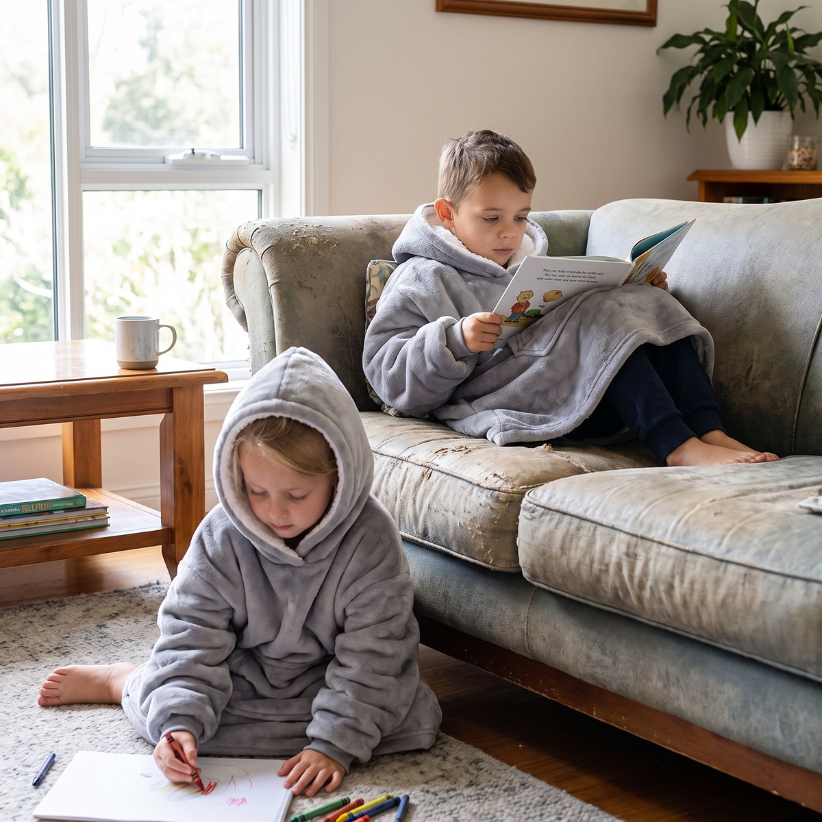 CozyHug™ Oversize-Kuschelh Hoodie für Kinder | Wärme wie eine Decke