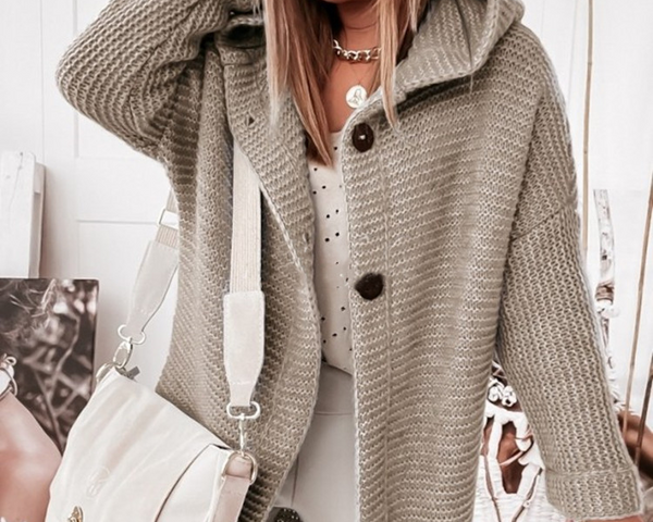 Ella Chic Freizeitmantel mit Kapuze