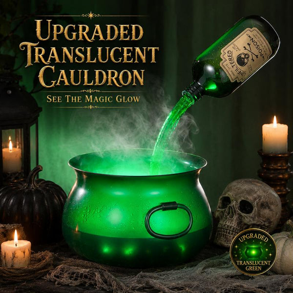 HexaBrew™ Halloween-Zauberkessel | Magischer Leuchteffekt & schwebende Zaubertrank-Illusion