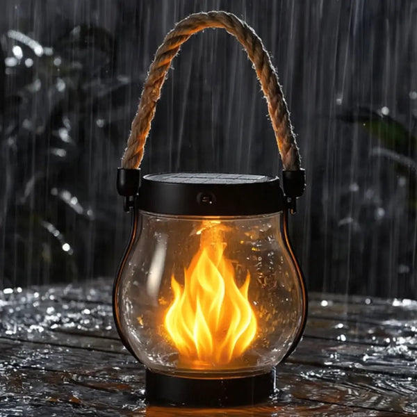 GlowHaven™ | Solar Flammenlaterne – Für Warmes Ambiente & Stimmungsvolle Abende