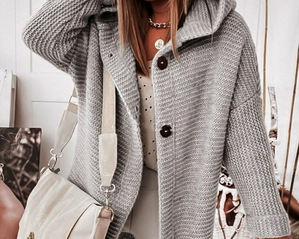 Ella Chic Freizeitmantel mit Kapuze