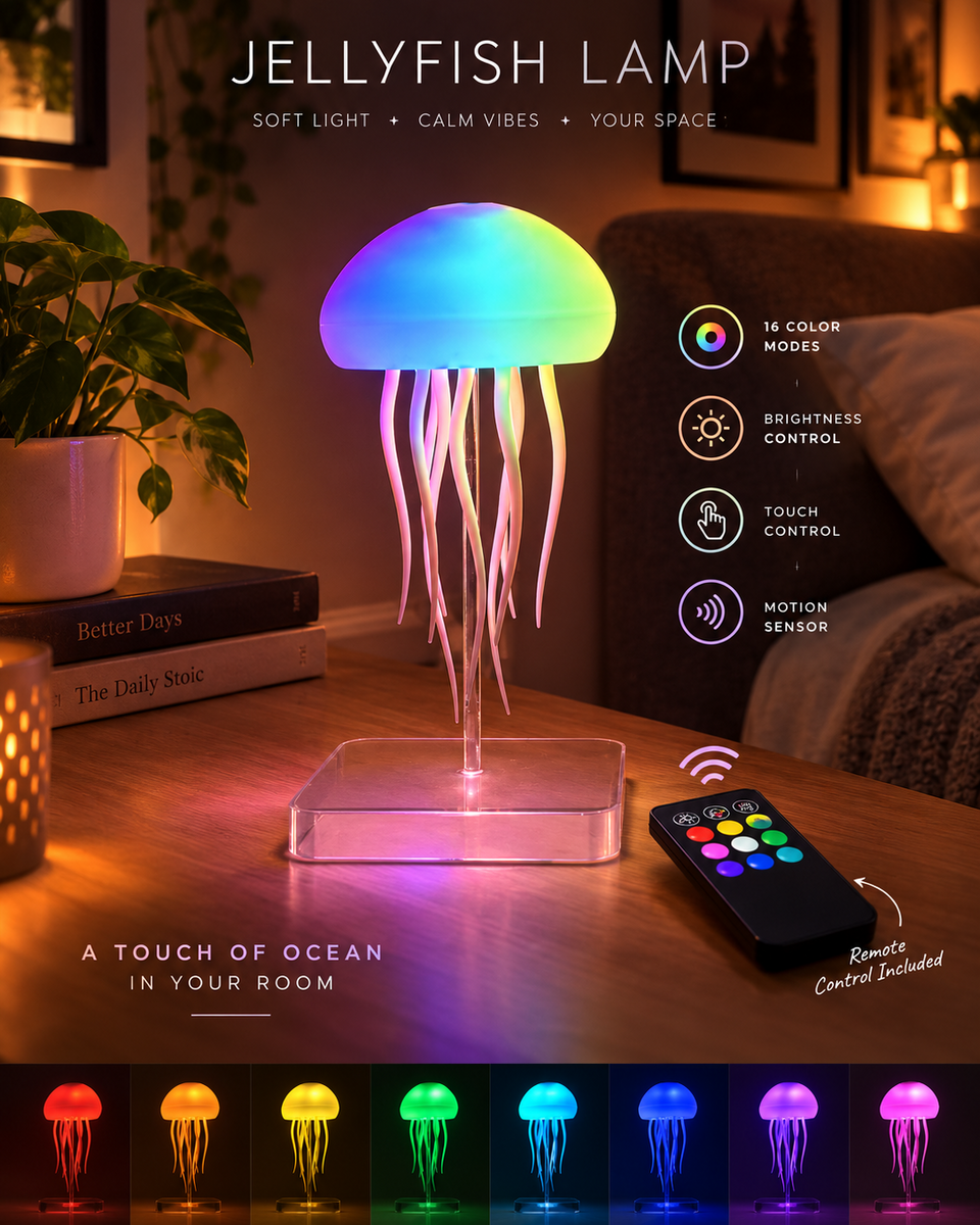 GlowMira™ Night Light – 16 Farben, Wiederaufladbar & Kabellos | Beruhigendes Ambiente