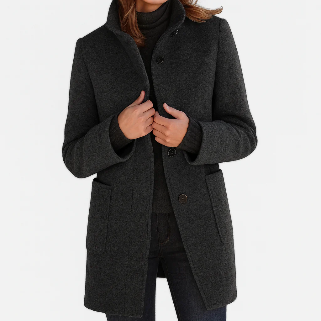 Élanora™ Midi-Mantel für Damen | Eleganter Look & vielseitiger Herbstkomfort