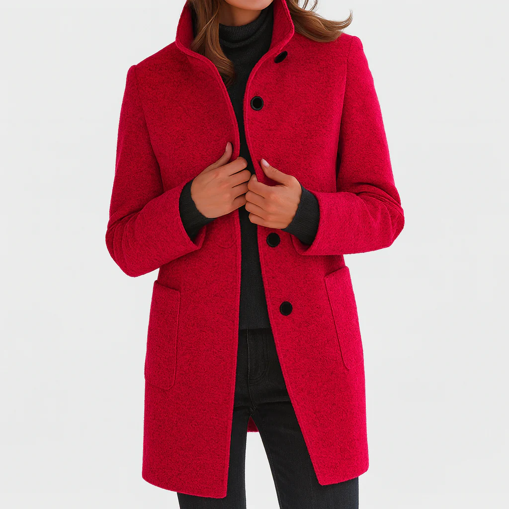 Élanora™ Midi-Mantel für Damen | Eleganter Look & vielseitiger Herbstkomfort