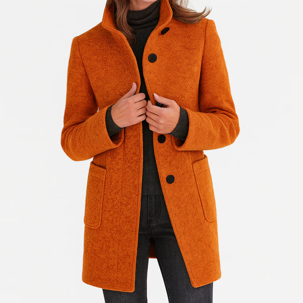 Élanora™ Midi-Mantel für Damen | Eleganter Look & vielseitiger Herbstkomfort