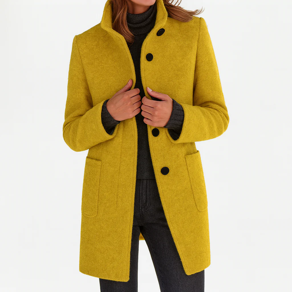 Élanora™ Midi-Mantel für Damen | Eleganter Look & vielseitiger Herbstkomfort