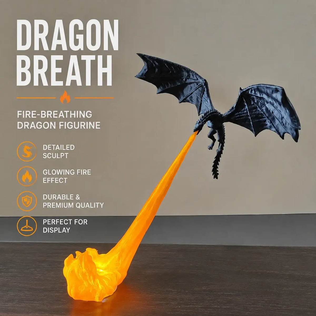 DracoLume™ Drachen-Buchstütze – Mystische Fantasy-Deko für Bücherregale