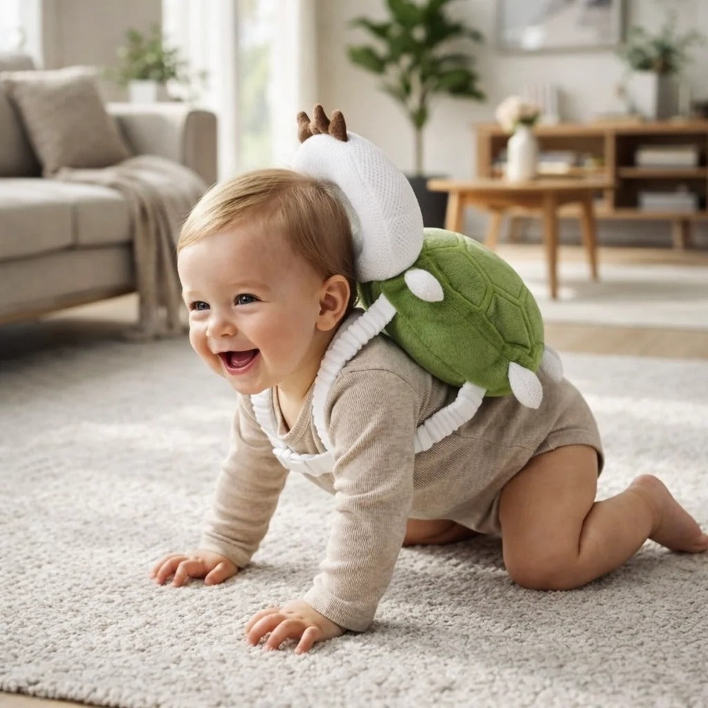 SafeHug™ Baby-Kopf- & Rückenschutz – Weicher Schutz beim Krabbeln, Stehen & Laufenlernen