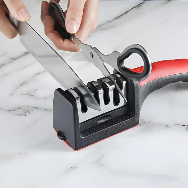 Sharpiva™ 3-in-1 Messerschärfer | Präzises Schärfen & glatte Schnitte in 3 Stufen