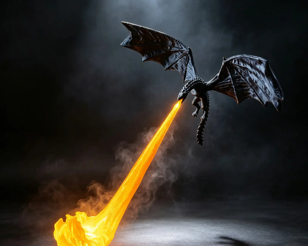 DracoLume™ Drachen-Buchstütze – Mystische Fantasy-Deko für Bücherregale