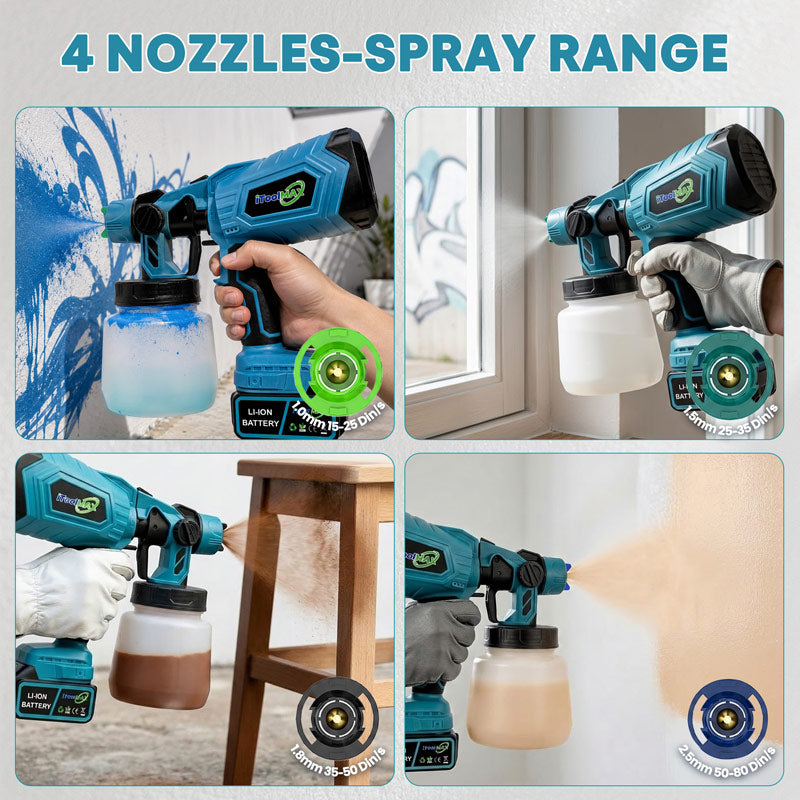 PaintPro™ | Kabelloser Hochdruck-Farbsprüher – Für Schnelleres & Gleichmäßigeres Streichen