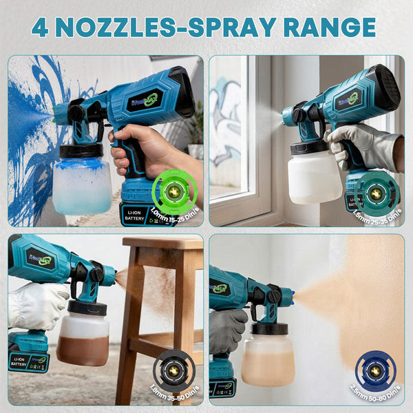 PaintPro™ | Kabelloser Hochdruck-Farbsprüher – Für Schnelleres & Gleichmäßigeres Streichen