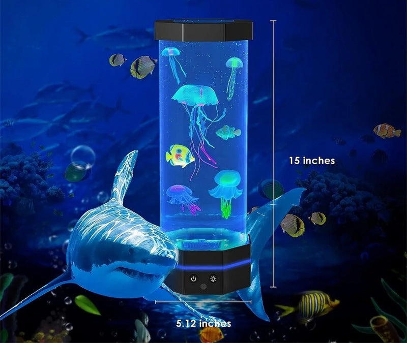 AquaJelly™ Quallen-Lavalampe | Magisches Unterwasserlicht mit Fernbedienung