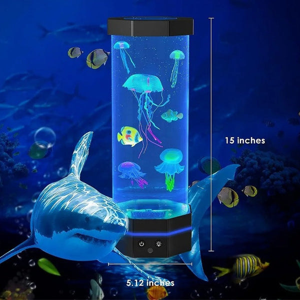 AquaJelly™ Quallen-Lavalampe | Magisches Unterwasserlicht mit Fernbedienung