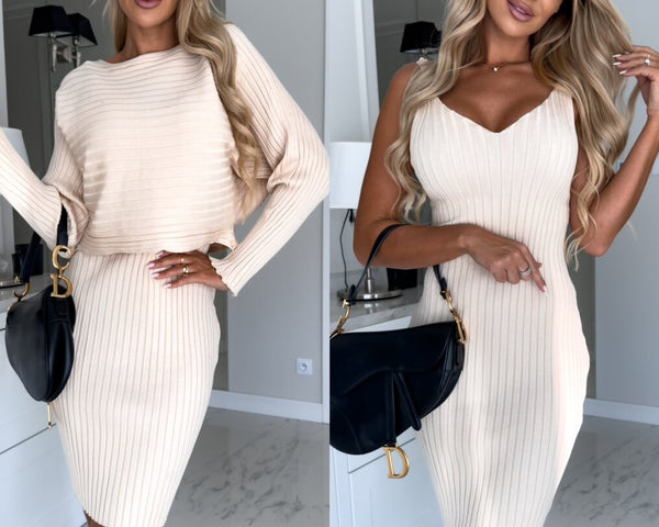 Giselle™ | ärmelloses Kleid & Pullover