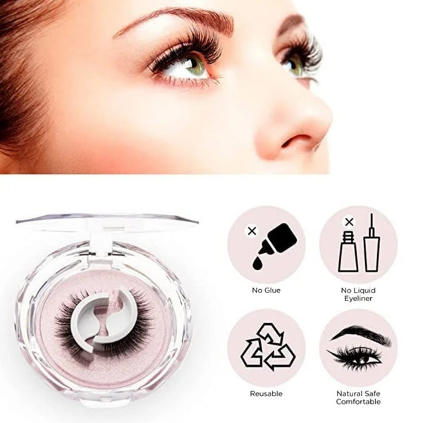 Rebecca™ Wiederverwendbare Klebe-Wimpern