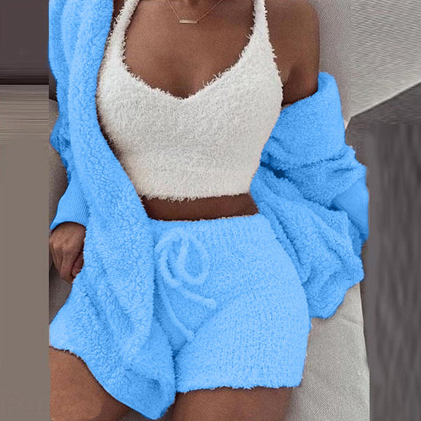 Abigail™ - Kuscheliges Pyjama Strick set
