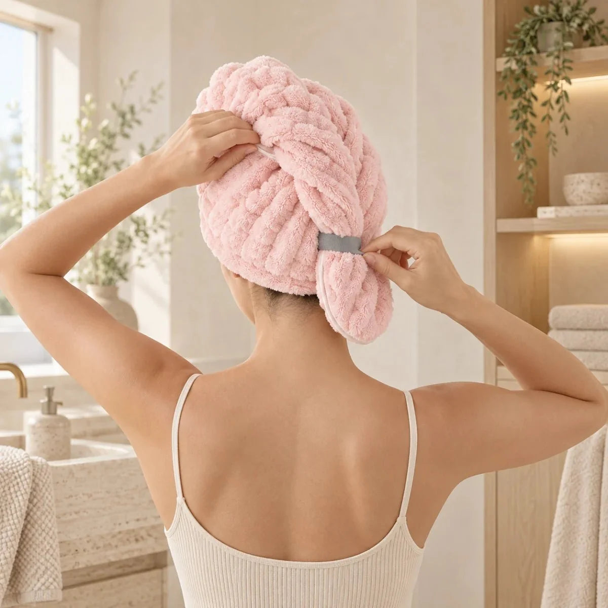 Velmira™ Mikrofaser-Haarturban | Sanftes Trocknen mit freien Händen