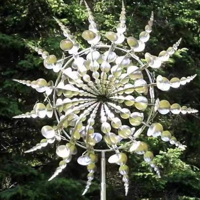 WindBloom™ Dekorative Metall-Gartenwindmühle | Eleganter Windspinner