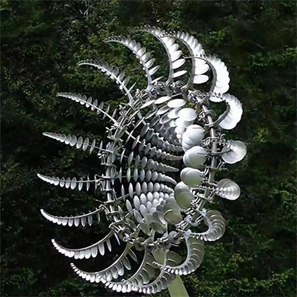 WindBloom™ Dekorative Metall-Gartenwindmühle | Eleganter Windspinner