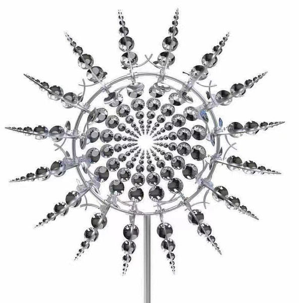 WindBloom™ Dekorative Metall-Gartenwindmühle | Eleganter Windspinner