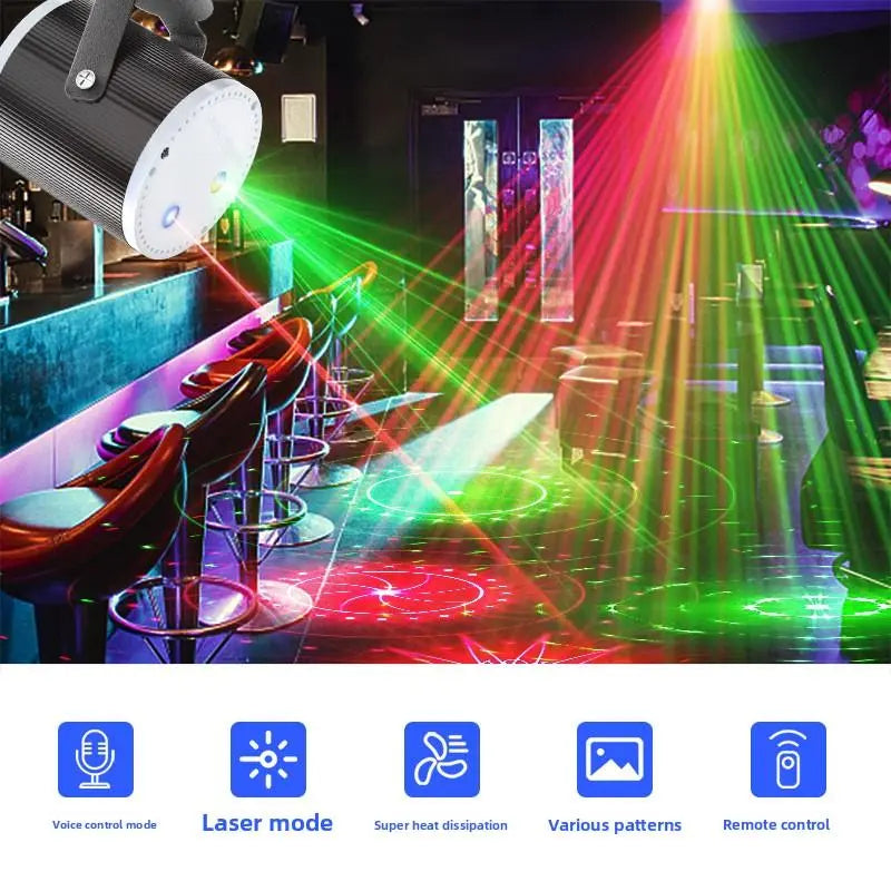 LumoVibe™ LED-Laser-Partylicht | Dynamische Lichteffekte für jede Feier