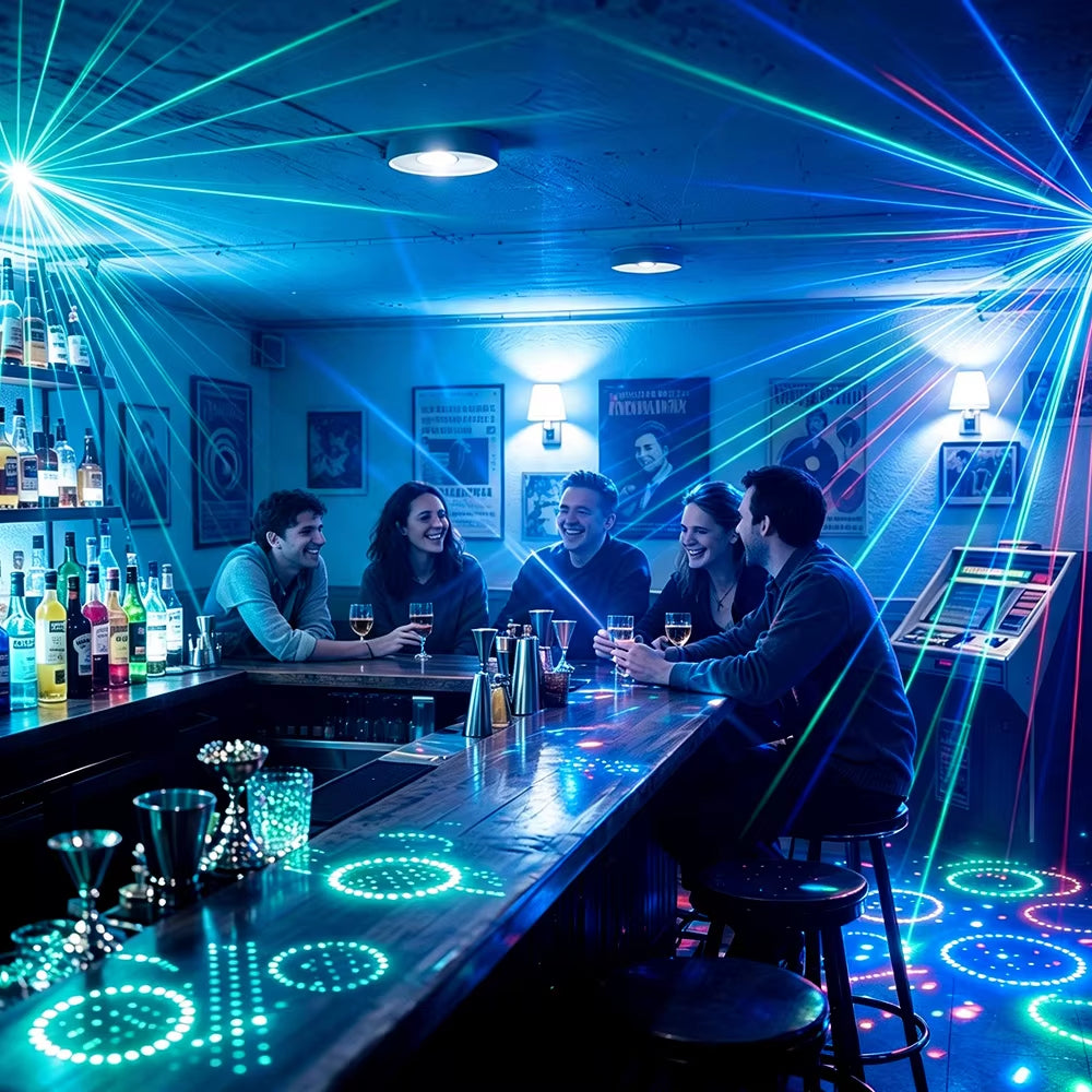 LumoVibe™ LED-Laser-Partylicht | Dynamische Lichteffekte für jede Feier