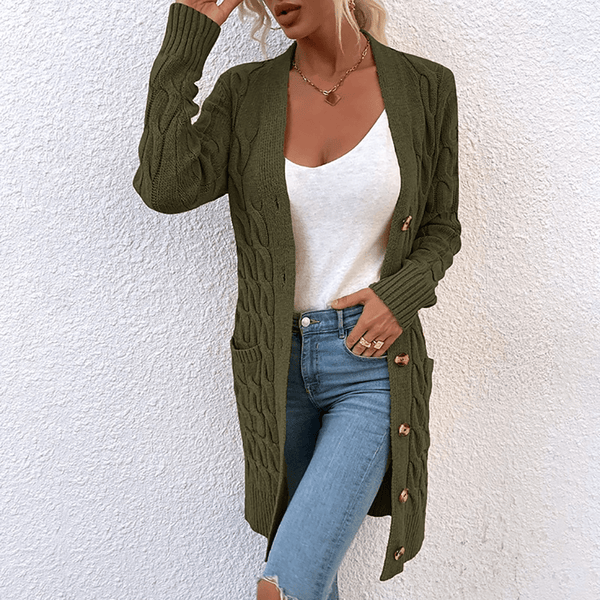Molley™ | Lange Strickjacke