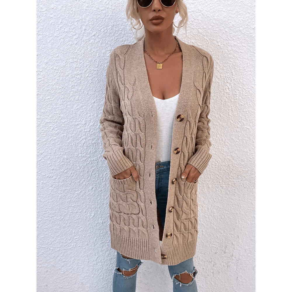 Molley™ | Lange Strickjacke