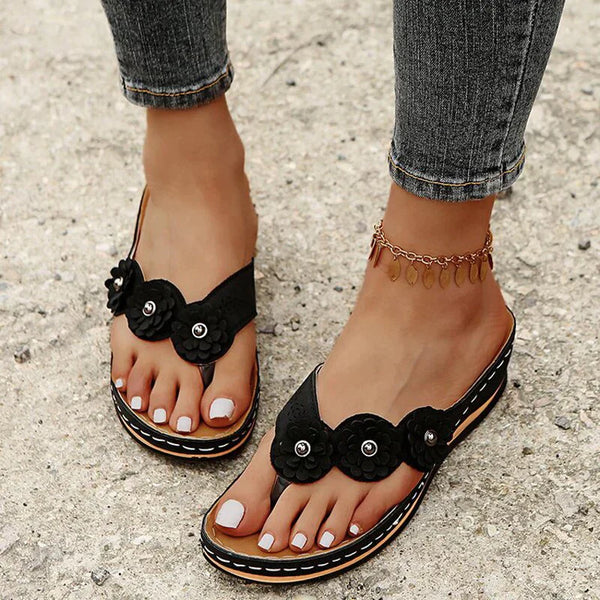 Lena Luxe™ | Bequeme orthopädische Sandalen