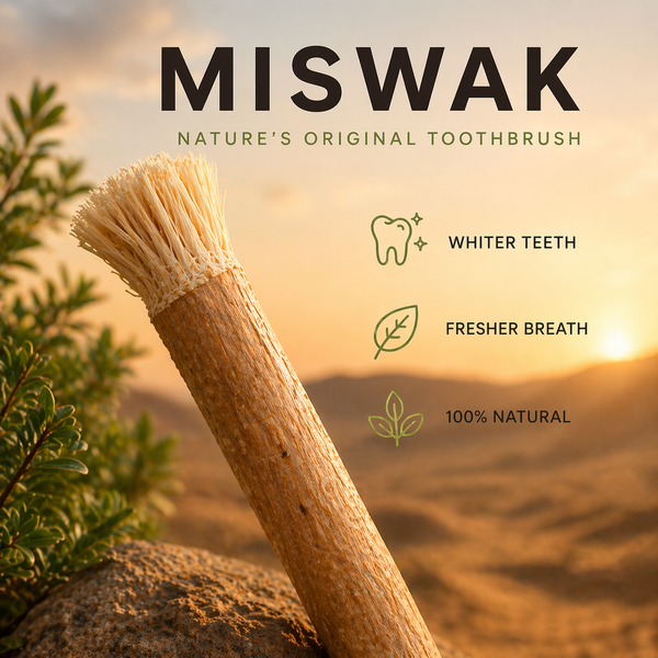 MiswaPure™ Natürliche Miswak-Zahnbürste – Zähne aufhellen, Plaque entfernen & Zahnfleisch stärken