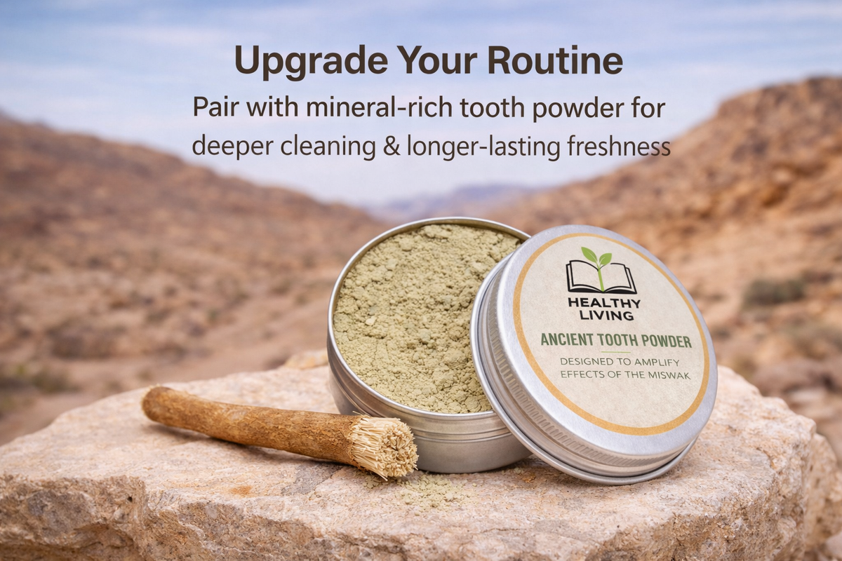 MiswaPure™ Natürliche Miswak-Zahnbürste – Zähne aufhellen, Plaque entfernen & Zahnfleisch stärken