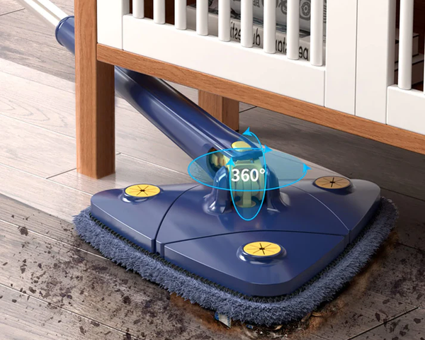 CleanPro™ - 360-Grad-Drehwischmopp mit Fransen<br> (+2 GRATIS-Tücher)