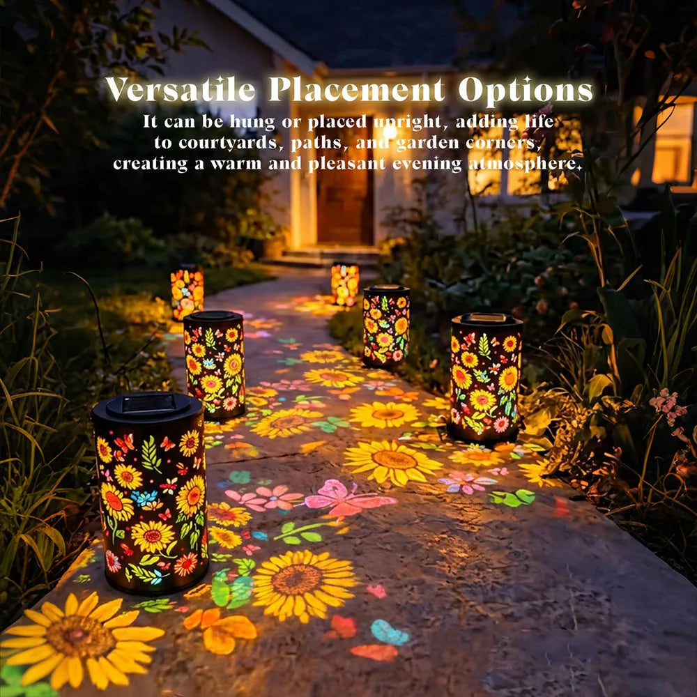 SolarBlume™ Solar-Gartenlaterne – Bunte Blütenlichter für magische Abende